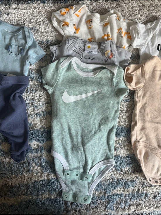 Nike Other - Nike Mint Green Heather Swoosh Baby One-Piece Bodysuit